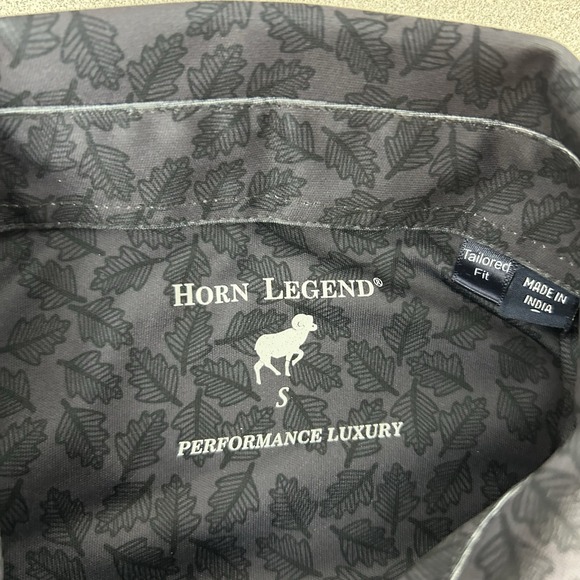 Oklahoma State Cowboys Horn Legend Small Short Sleeve Button Up Shirt Leaves AOP - Picture 5 of 12